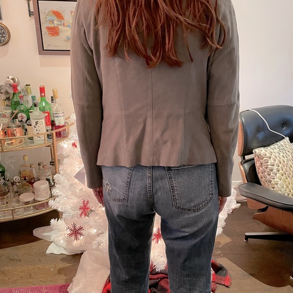 Joie jacket, grey suede, wear over a t-shirt or a dress-incredibly versatile! - Picture 3 of 4